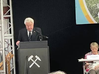 Ehrungen - O.E. Schultz bei seiner Dankesrede